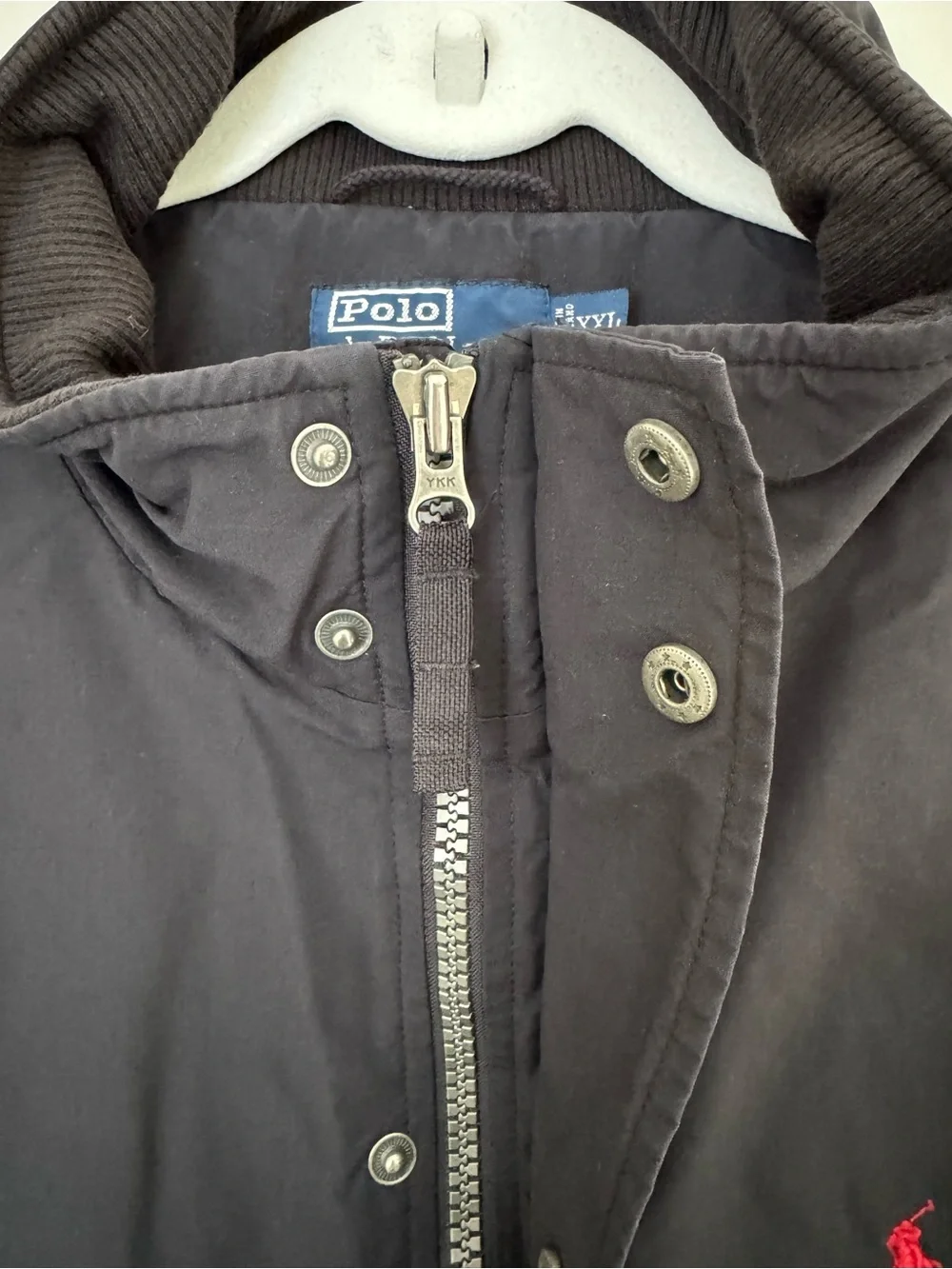 Polo Ralph Lauren Mens Fleece Lined Field Bomber Jacket Full Zip XXL Black